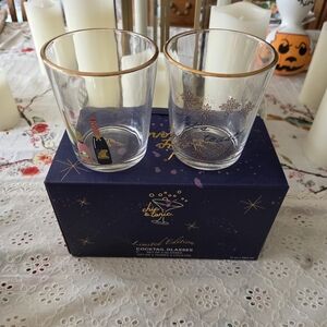 Gold Rimmed Cocktail Glasses